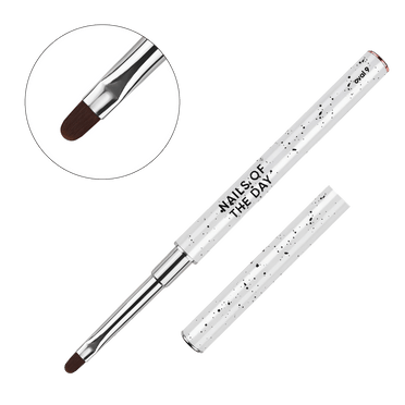 Nailsoftheday Professional Brush Oval — профессиональная овальная кисть, 9 мм