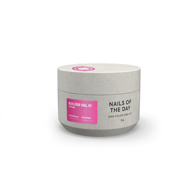 Nailsoftheday Builder gel 51 vitrage, 15 мл