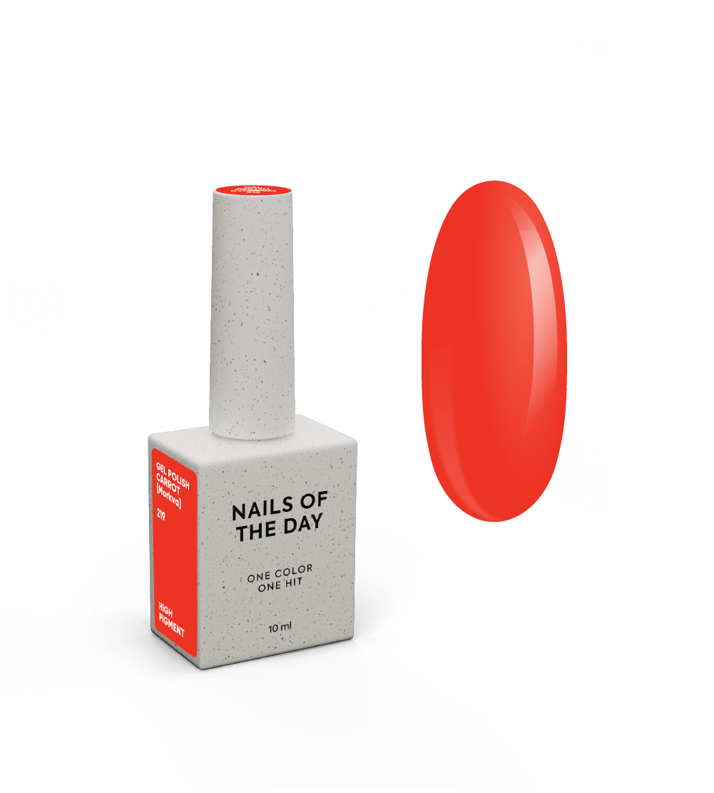 Nailsoftheday Gel polish Carrot #219 [Morkva], 10 ml