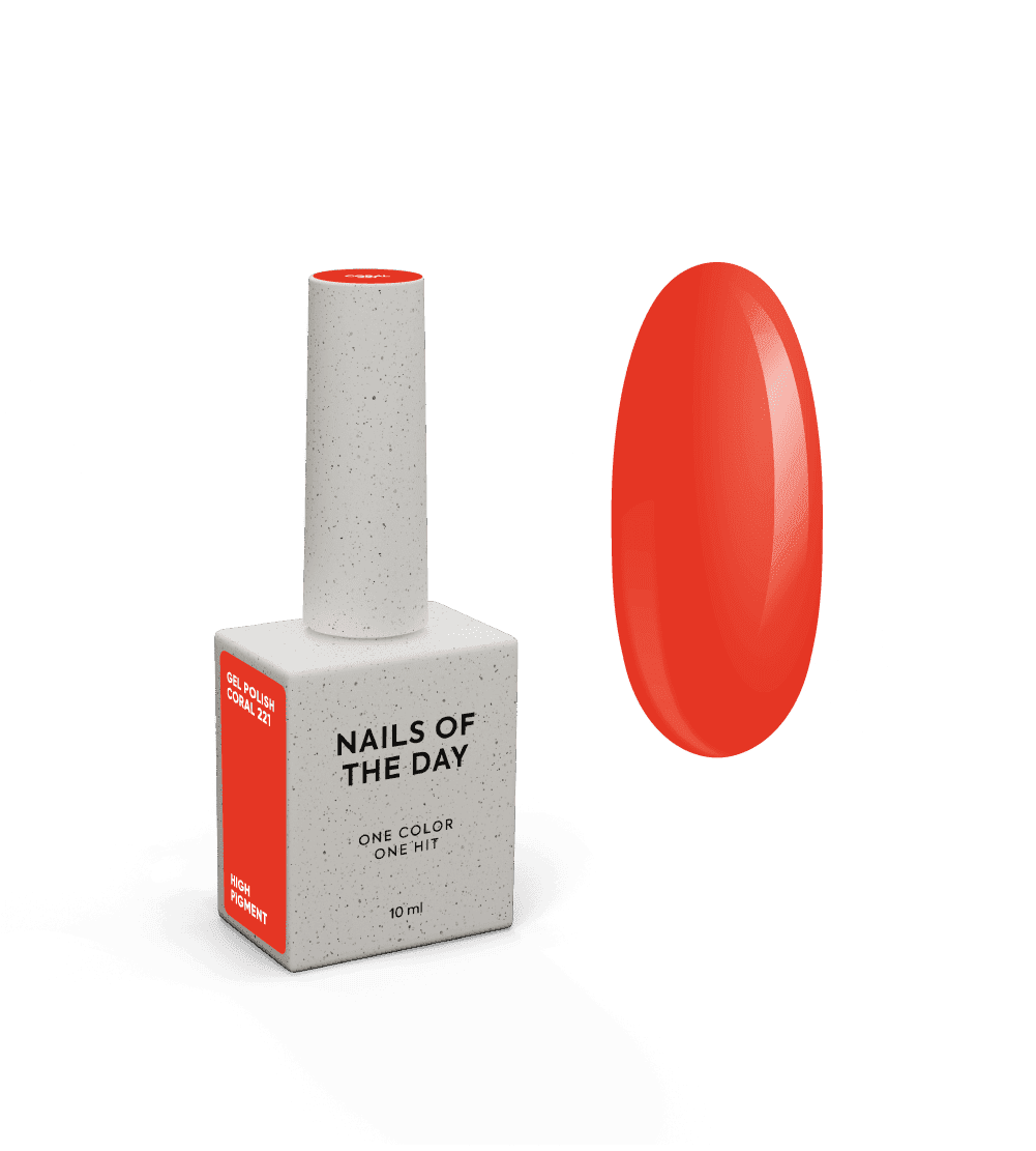 Nailsoftheday Gel Polish Coral 221, 10 ml