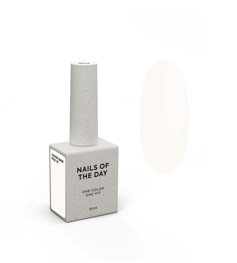 Nailsoftheday Cover Base Milk 01, 10 ml