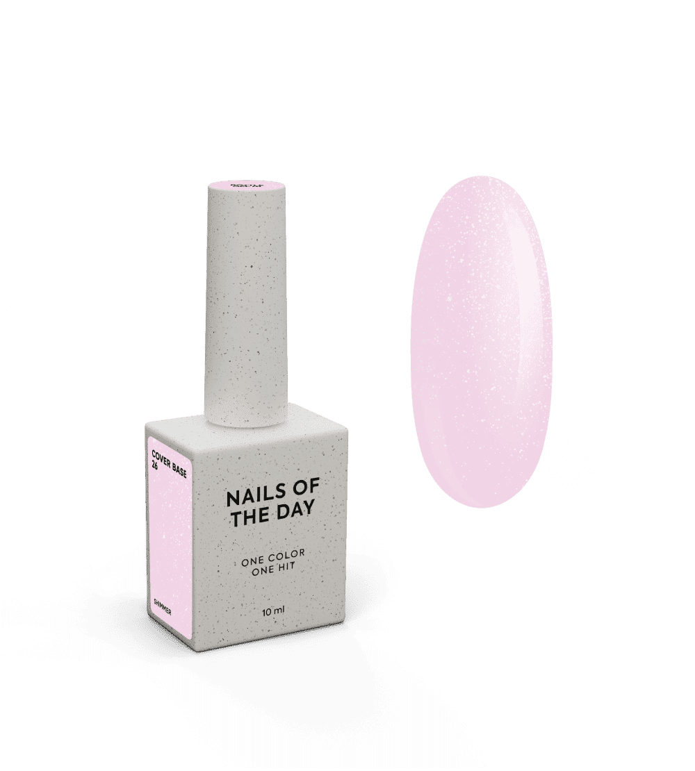 Nailsoftheday Cover Base Shimmer 26, 10 ml