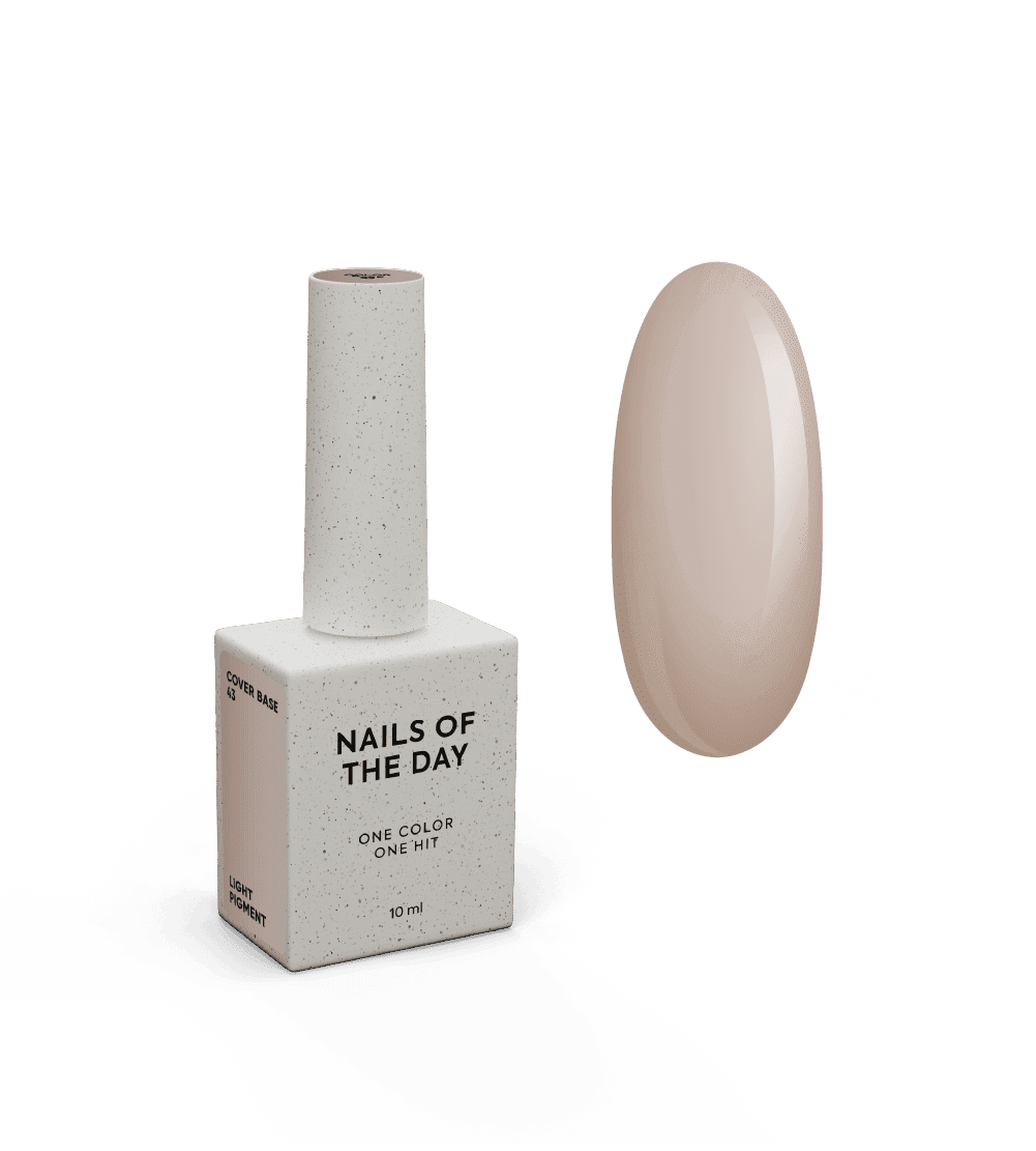 Nailsoftheday Cover Base 43 light pigment, 10 ml