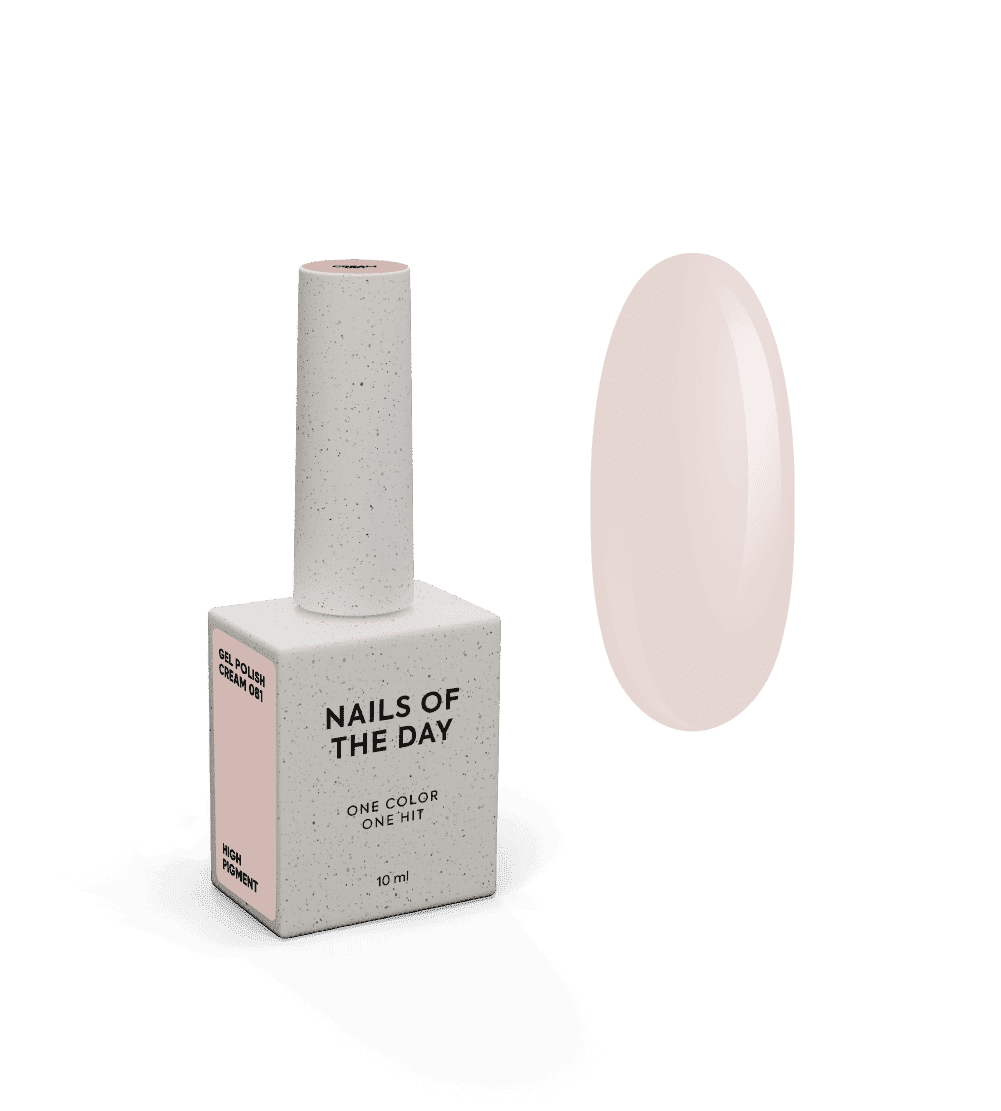 Nailsoftheday Gel polish Cream 081, 10 ml