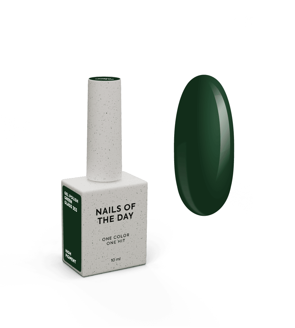 Nailsoftheday Gel polish Green glass-353, 10 ml