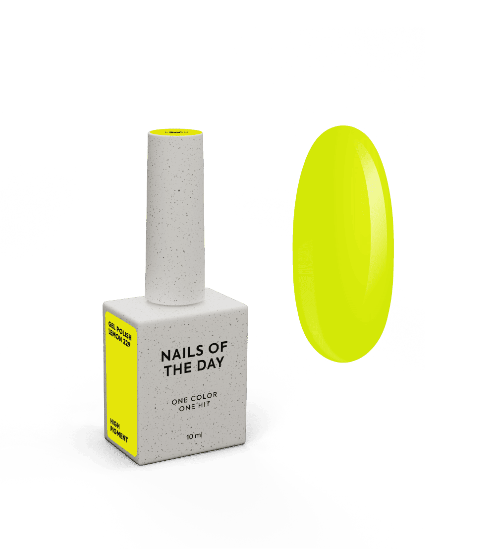 Nailsoftheday Gel Polish Lemon-229, 10 ml