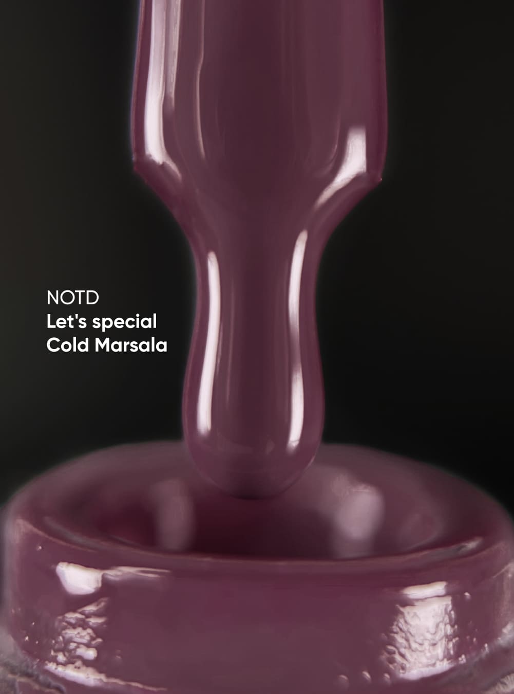 nailsoftheday gel polish cold marsala