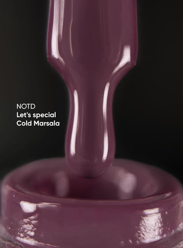 nailsoftheday gel polish cold marsala