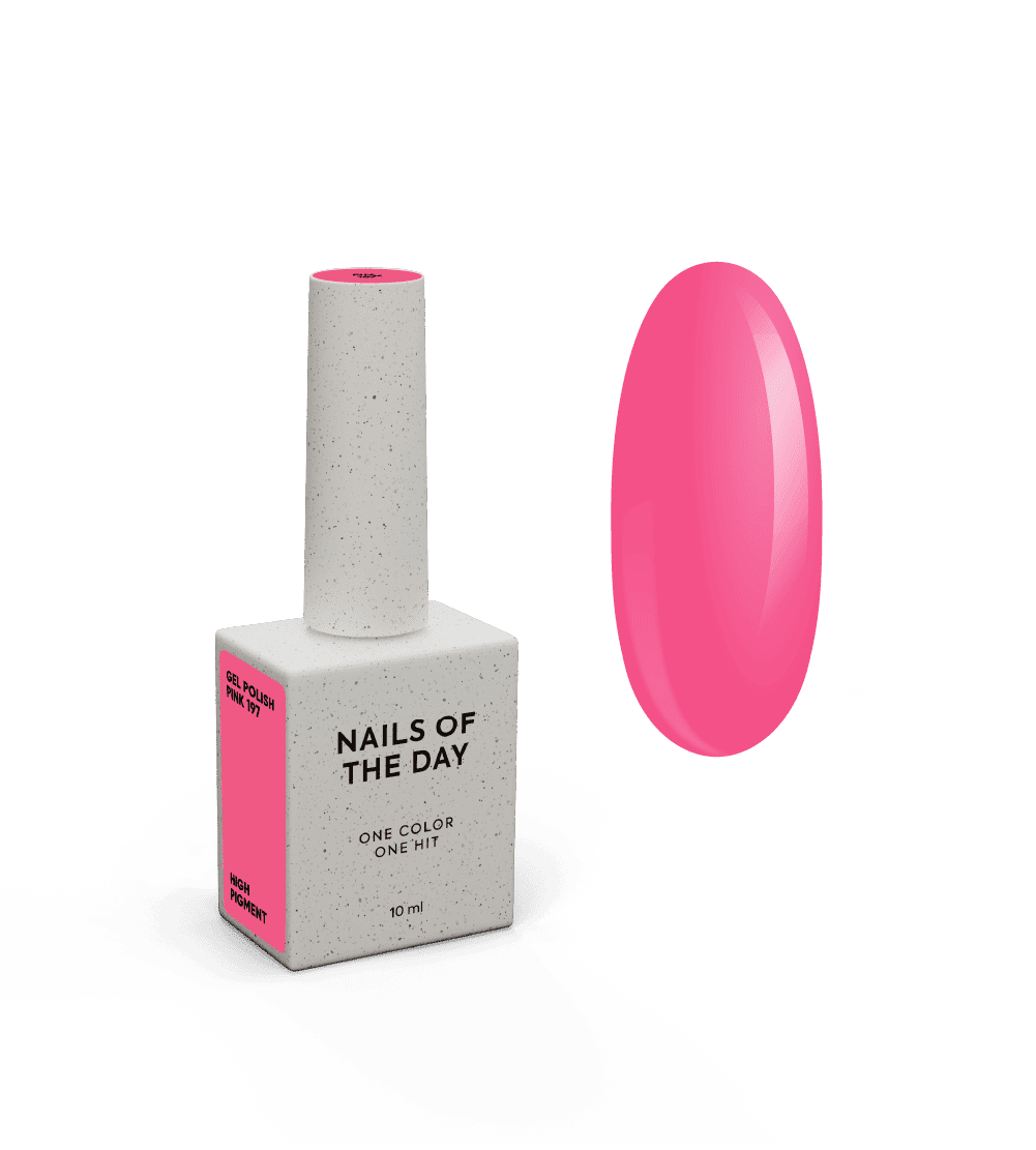 Nailsoftheday Gel Polish Pink-197, 10 ml