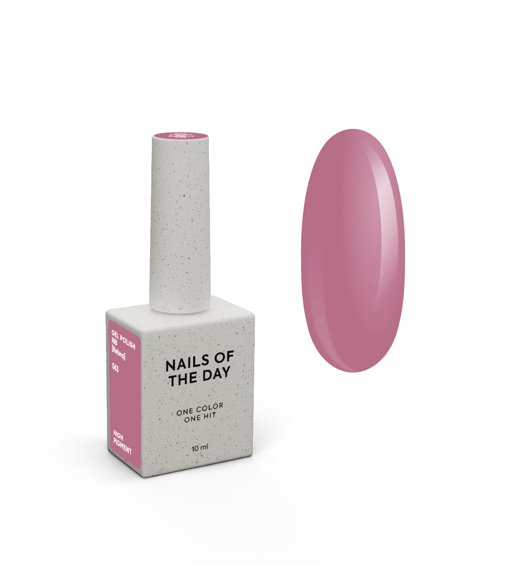 Nailsoftheday Gel polish Rib #063 [Rebra], 10 ml