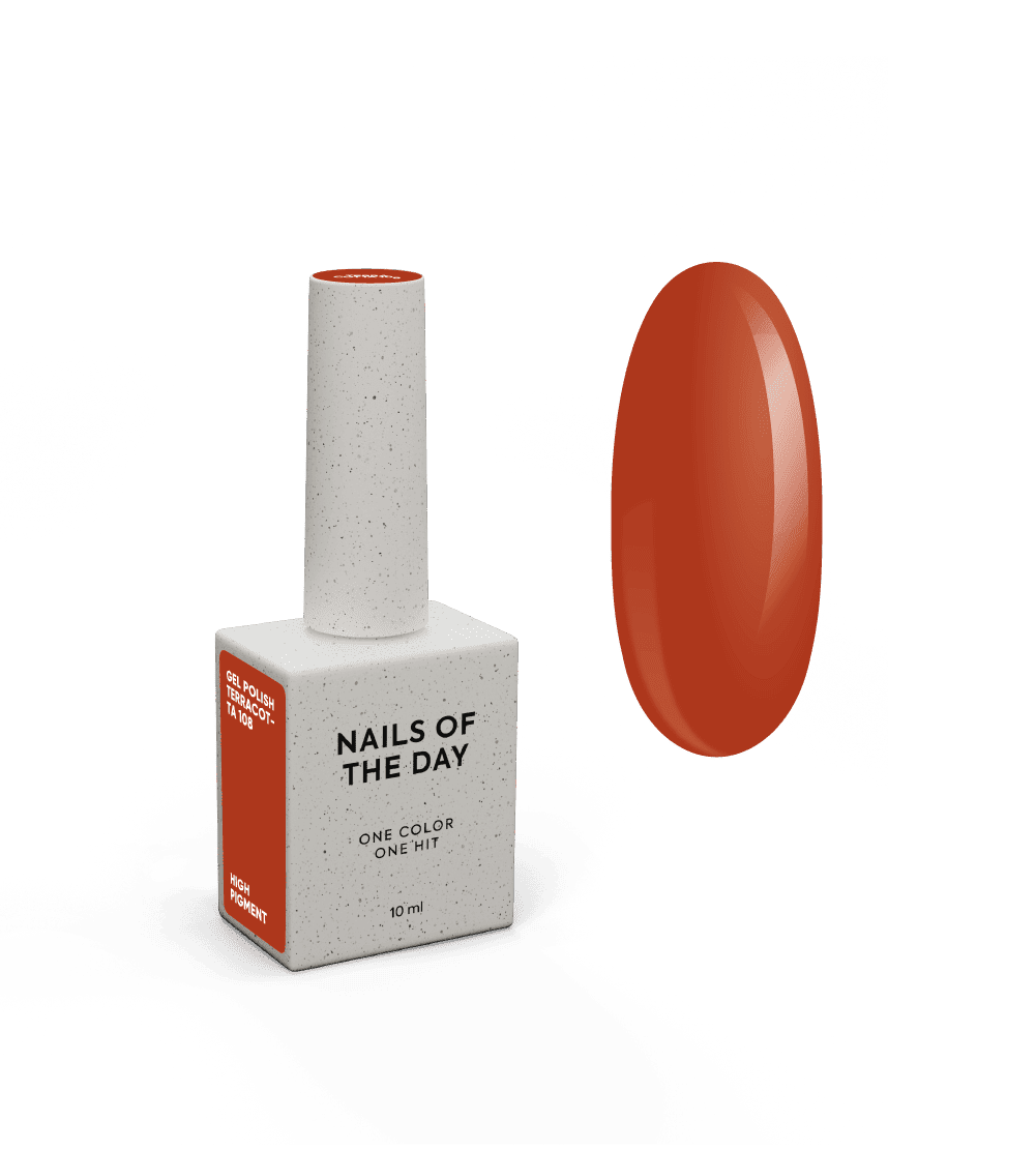 Nailsoftheday Gel polish Terracota-108, 10 ml