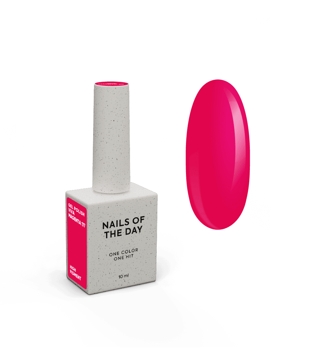 Nailsoftheday Гель-лак Viva Magenta-177, 10 мл