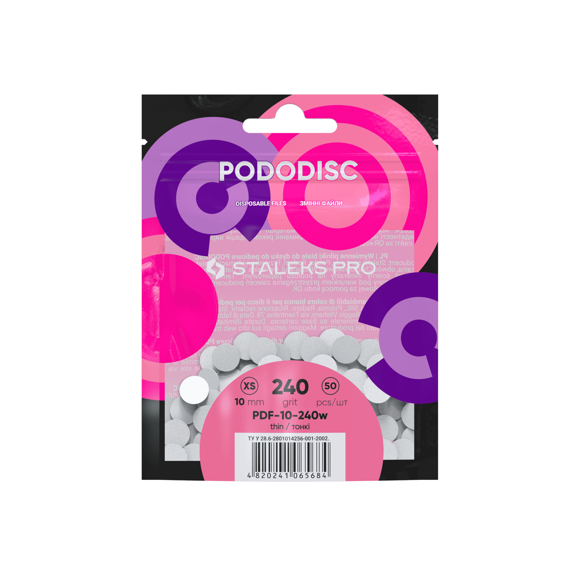 ersatzfeilen für pedikür scheibe pododisc staleks pro xs (50 stück)
