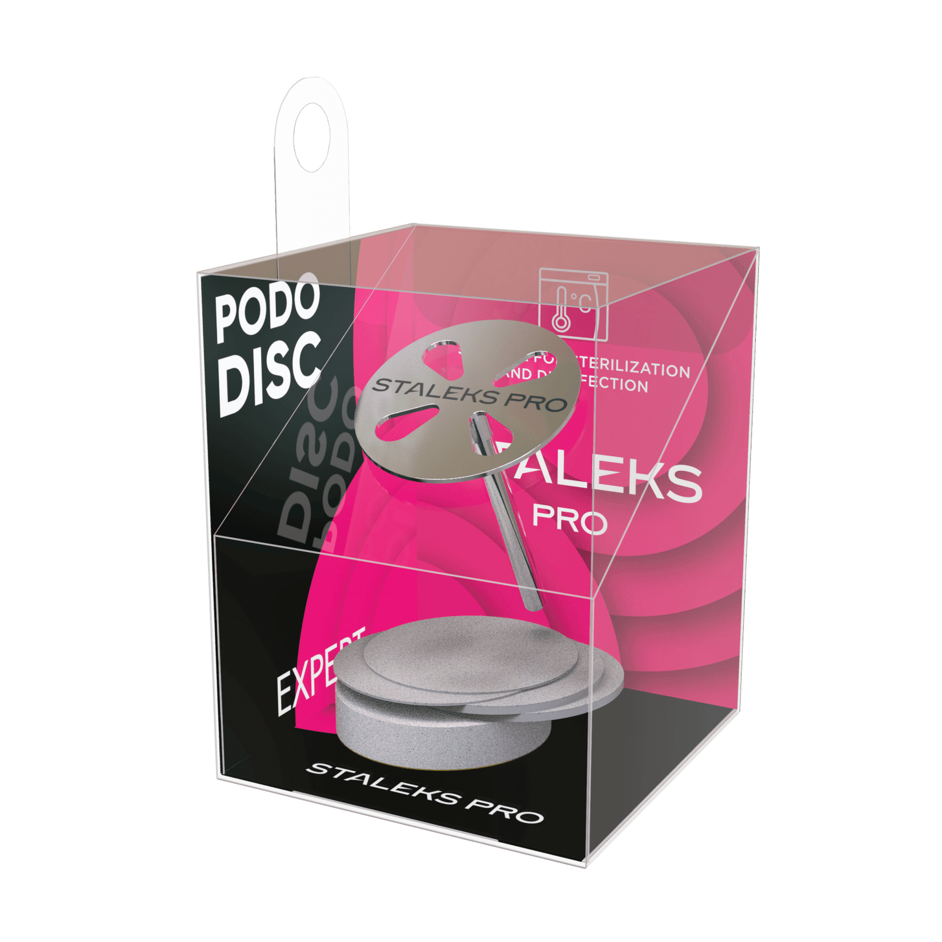 verlängerte pedikürescheibe pododisc expert m (20 mm) + set der einwegfeile 180 (5 stück)