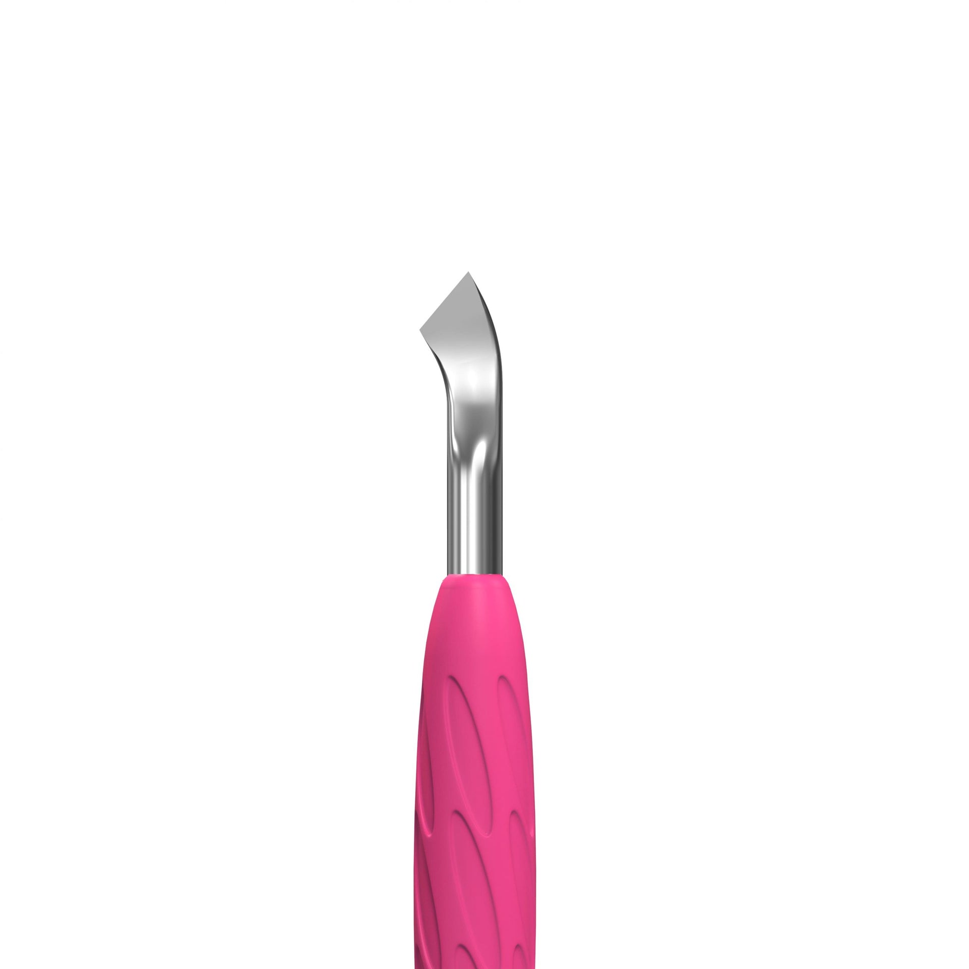 Nagelhautschieber Mit Silikongriff "Gummy" UNIQ 10 TYP 4.2 (Schmaler Runder Schieber + Gebogene Klinge)