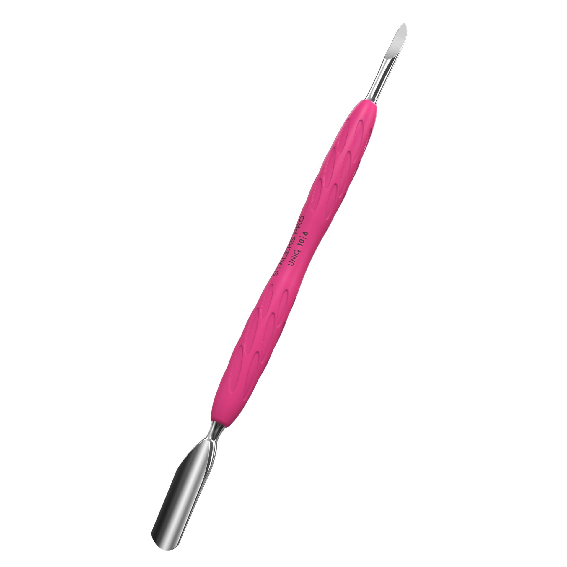Nagelhautschieber Gummy Mit Silikongriff UNIQ 10 TYPE 6 (Breiter Abgeabgerundeteter Schieber Und Hakenreiniger)