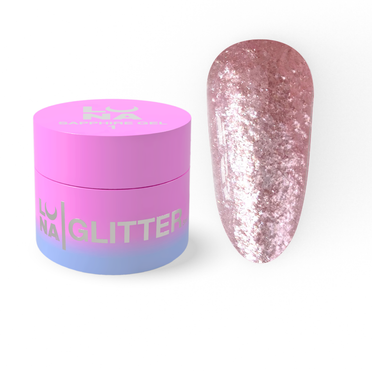 Lunamoon Блесточки для ногтей Sapphire Gel #1, 5 мл
