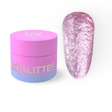 Lunamoon Блесточки для ногтей Sapphire Gel #5, 5 мл