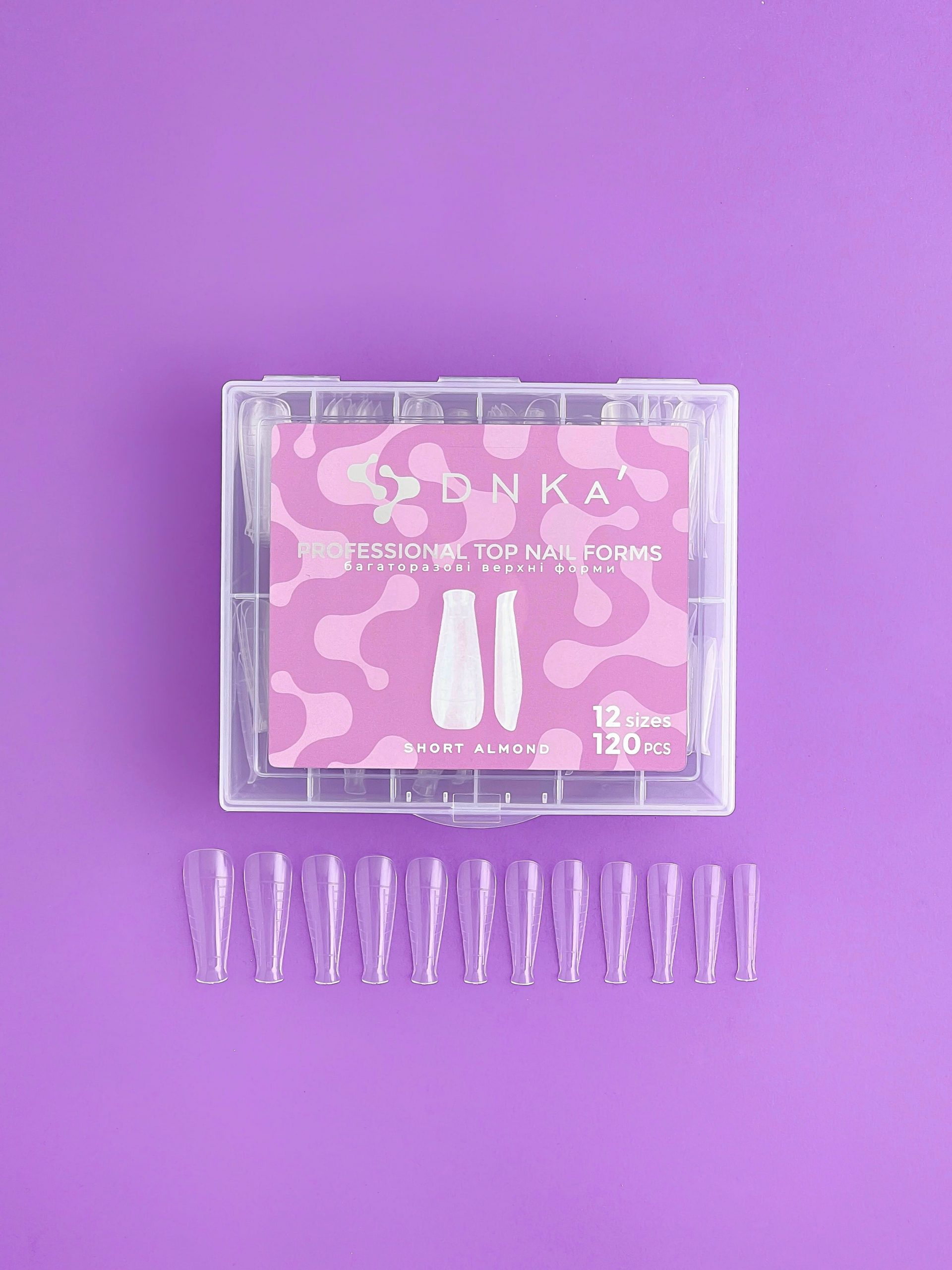 DNKa' Nail Forms Short Almond 120pcs