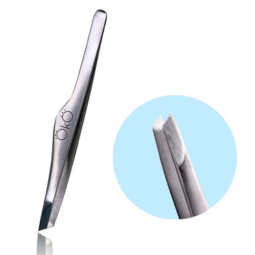 Eyebrow Tweezer Beveled OKO Lash&Brow (Hand Sharpened)