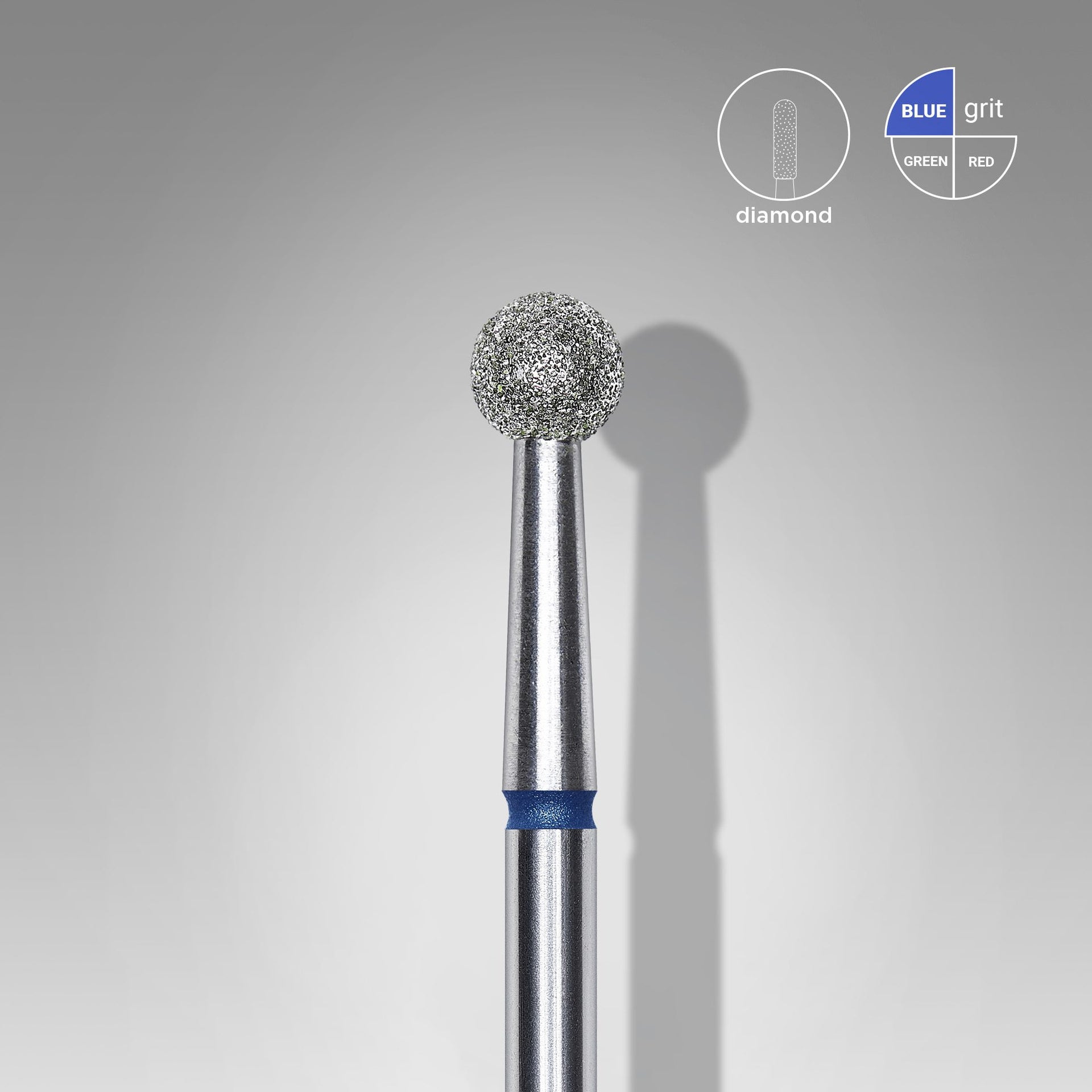Diamantfräse "Kugel" Blau, Durchmesser 4 Mm