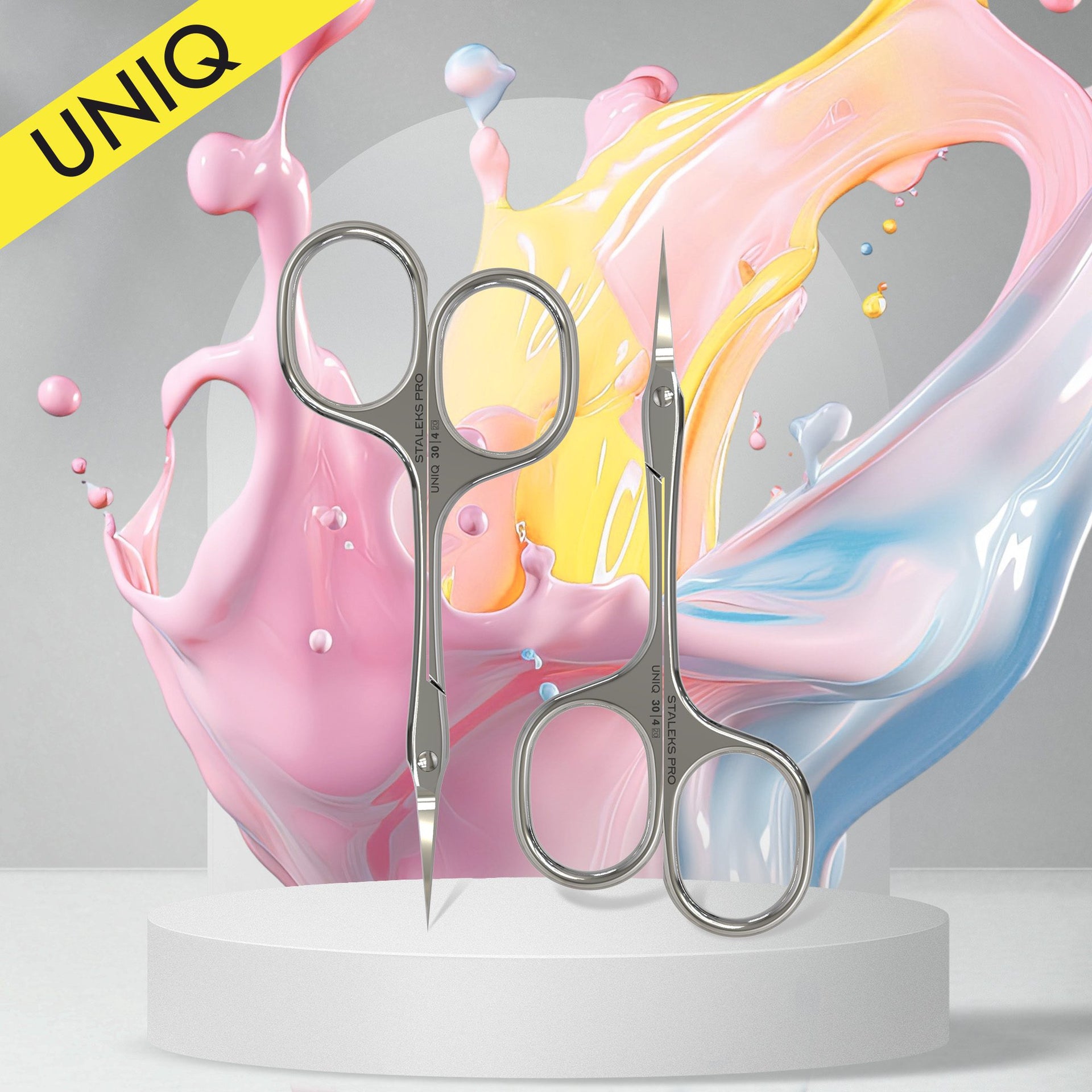 Professionelle Nagelhautschere "Asymmetric" UNIQ 30 TYPE 4