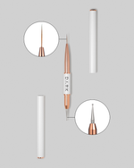 DARK Doppelseitiger Pinsel (Liner 13 mm / Dotting Tool 1,2 mm)