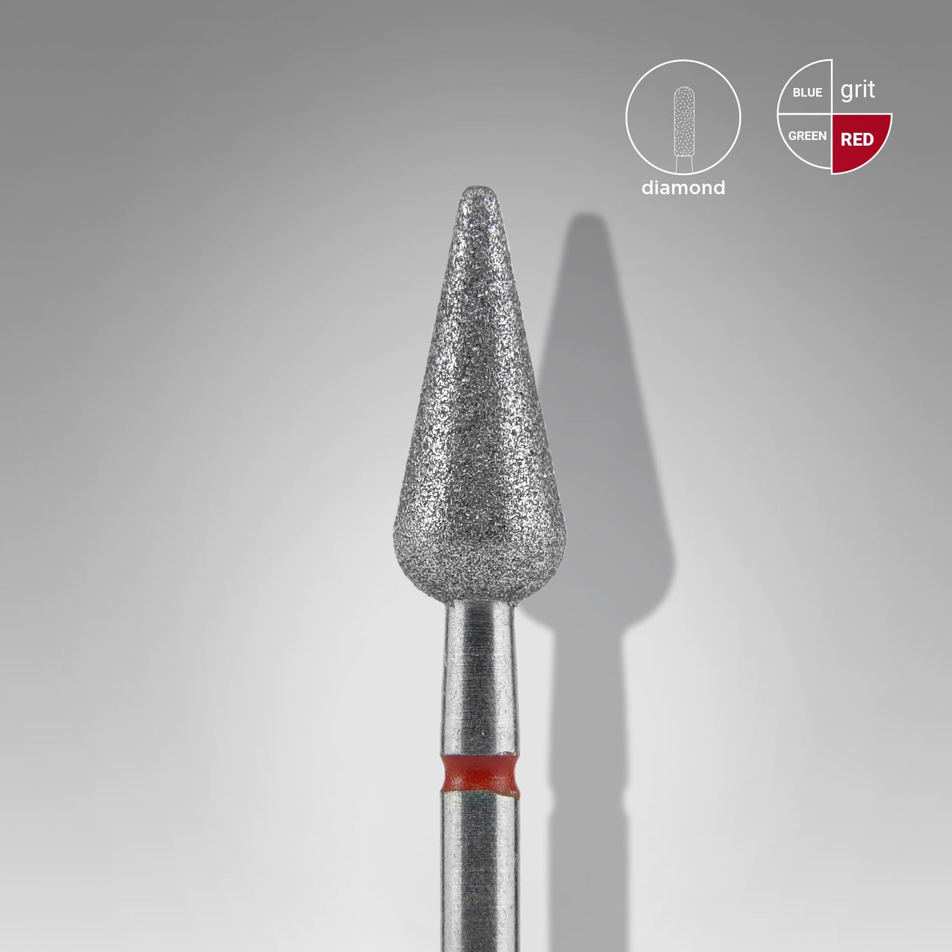 Diamant-Nagelbohrer Spitzbirne Rot EXPERT Kopfdurchmesser 5 Mm / Arbeitsteil 12 Mm