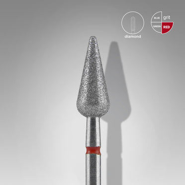 Diamant-Nagelbohrer Spitzbirne Rot EXPERT Kopfdurchmesser 5 Mm / Arbeitsteil 12 Mm