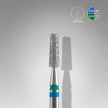 STALEKS EXPERT Diamantfräser DUO „Kegel“ blau-grün, Durchmesser 2,5 mm, Arbeitsteil 8 mm