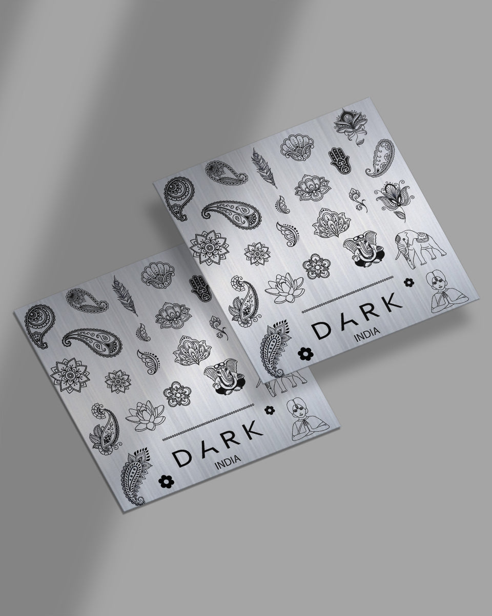 DARK Stempelplatte für Stamping „India“