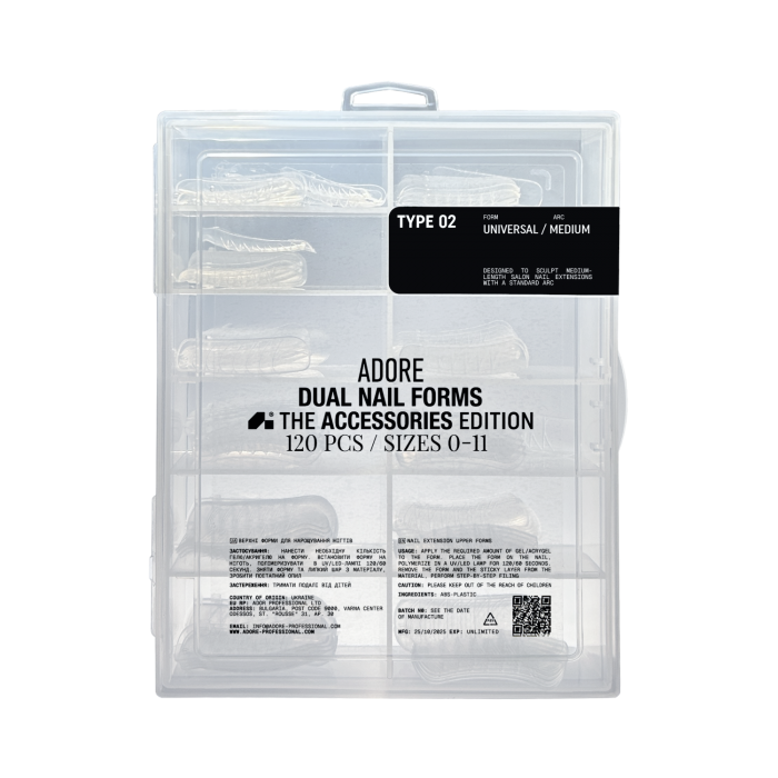 Adore Universelle Dual Forms für Nagelverlängerung – Type 02