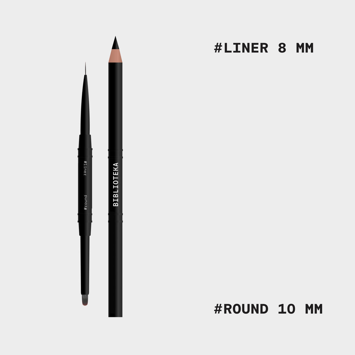 Biblioteka Кисть Двусторонняя #Liner & #Round