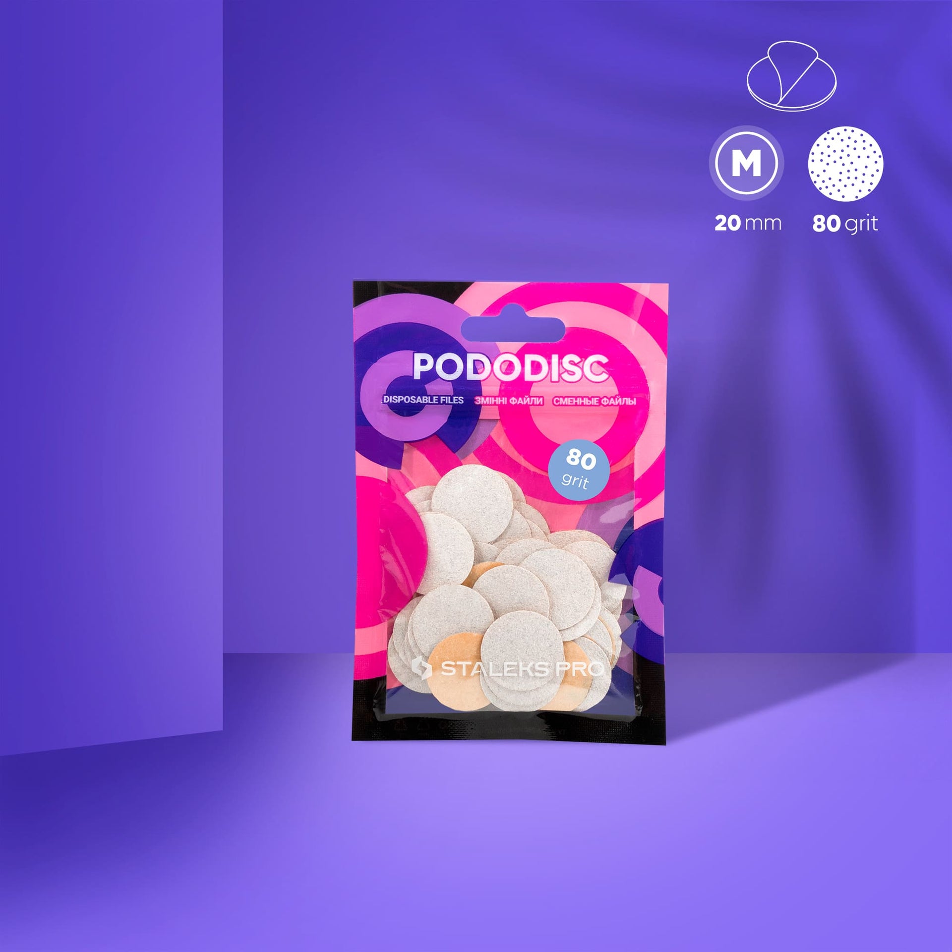 Ersatzfeilen Für Pedikür-Scheibe PODODISC STALEKS PRO M (50 Stück)