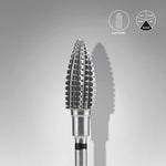 Hartmetallfräse "Kegel" schwarz hard EXPERT, Durchmesser 6 mm / Arbeitslänge 14 mm