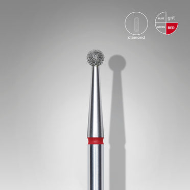 STALEKS EXPERT Diamantfräser «Kugel» rot, Durchmesser 2,5 mm
