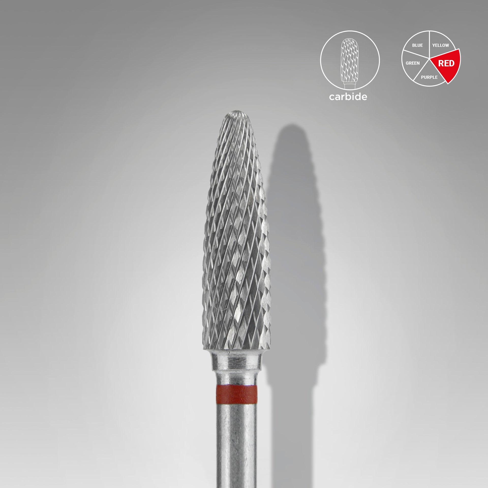 Hartmetall-Fräse Mais Rot EXPERT Kopfdurchmesser 4 Mm / Arbeitsteil 14 Mm