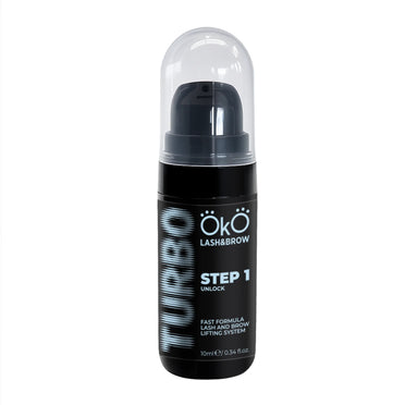 Laminierungsmittel für Wimpern und Augenbrauen TURBO STEP 1 UNLOCK, 10 ml