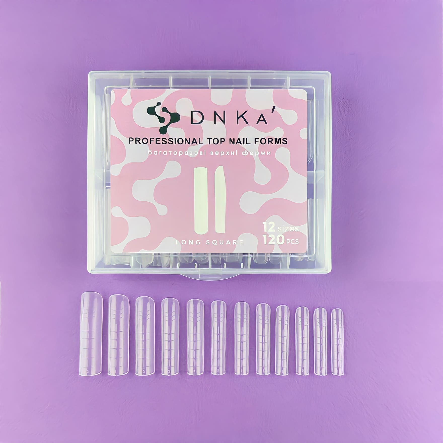 DNKa' Nail Forms Long Square 120pcs