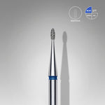 STALEKS EXPERT Diamantfräser „Abgerundete Knospe“ blau, Durchmesser 1,2 mm, Arbeitsteil 3 mm