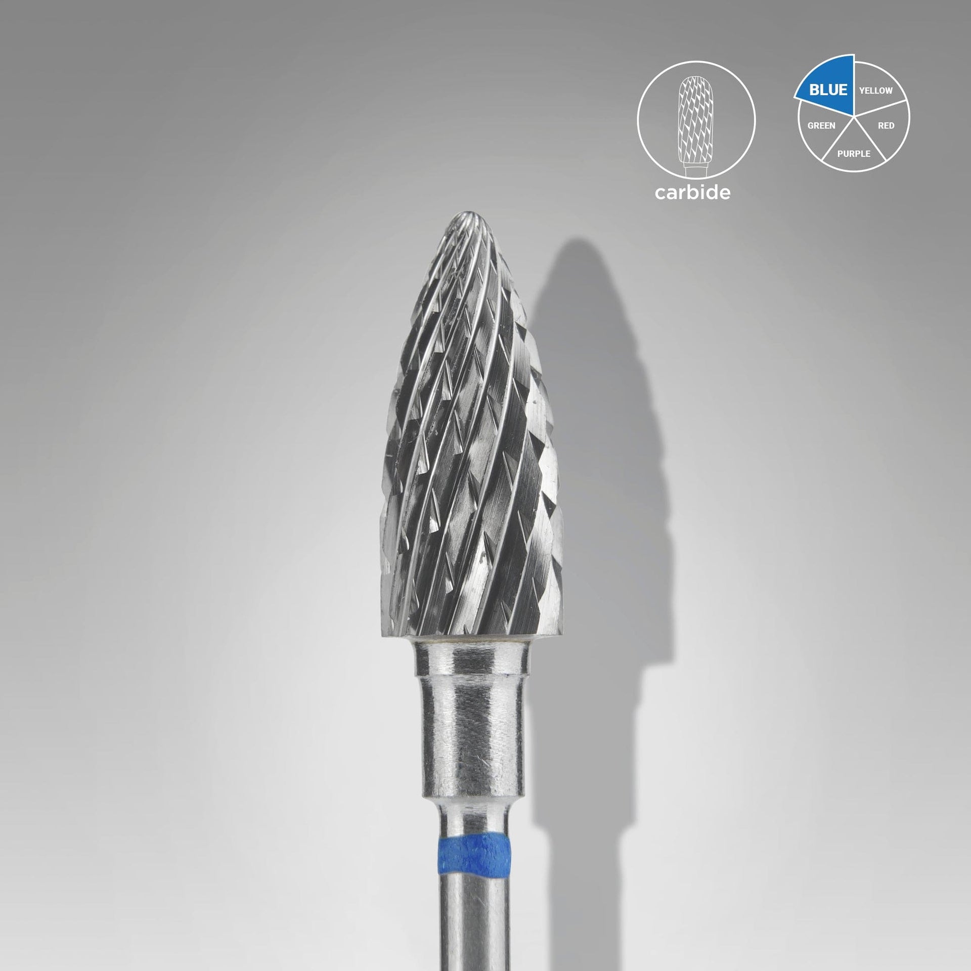 Hartmetallfräser ""Kegel"" Blau EXPERT, Durchmesser 6 Mm / Arbeitslänge 14 Mm