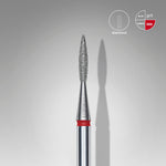 Diamantfräse "Spitze Flamme" Rot, Durchmesser 1.6 Mm / Arbeitsteil 8 Mm