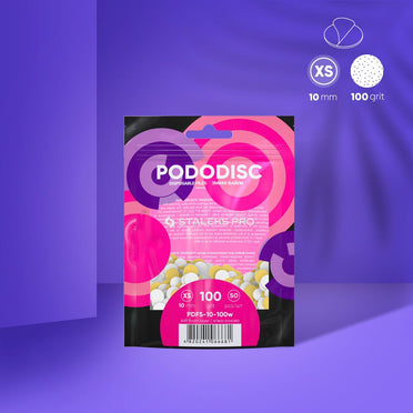 Одноразовые пилочки на мягкой основе для педикюрных дисков PODODISC STALEKS PRO XS (50 штук)