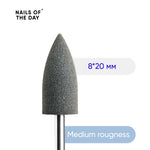 Nailsoftheday Silicone drill bit, medium rougness 8*20 mm