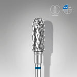 Hartmetallfräse "Abgerundeter Zylinder" Blau, Durchmesser 5 Mm / Arbeitsteil 13 Mm