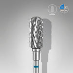 Hartmetallfräse "Abgerundeter Zylinder" Blau, Durchmesser 6 Mm / Arbeitsteil 14 Mm