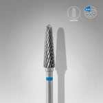 Hartmetallfräse "Kegelstumpf" Blau, Durchmesser 4 Mm / Arbeitsteil 13 Mm