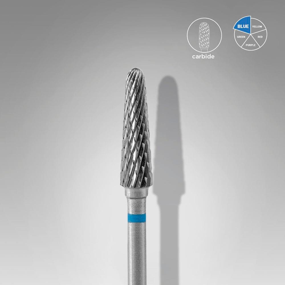 Hartmetallfräse "Kegelstumpf" Blau, Durchmesser 4 Mm / Arbeitsteil 13 Mm