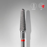 Hartmetallfräse "Kegelstumpf" Rot, Durchmesser 4 Mm / Arbeitsteil 13 Mm