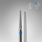 Hartmetallfräse "Kegel", Blau, Durchmesser 2,3 Mm / Arbeitsbereich 14 Mm